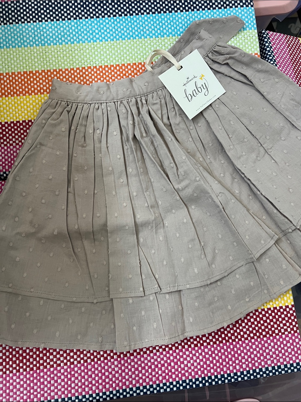 Hallmark Baby Pleated Skirt in Taupe